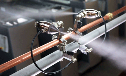 Condair's JetSpray air and water atomising humidifier, developed especially for the printing industry
