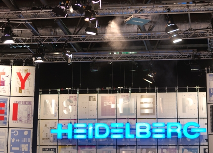 Constant, optimum humidity provided at Drupa by the Draabe humidification system